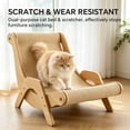 thumbnail image 6 of Cat Scratcher Bed, Extra Large Indoor Sisal Cat Couch Lounger, Solid Wood Cat Scratching Chair Furniture Protector for Large Cats, 6 of 11