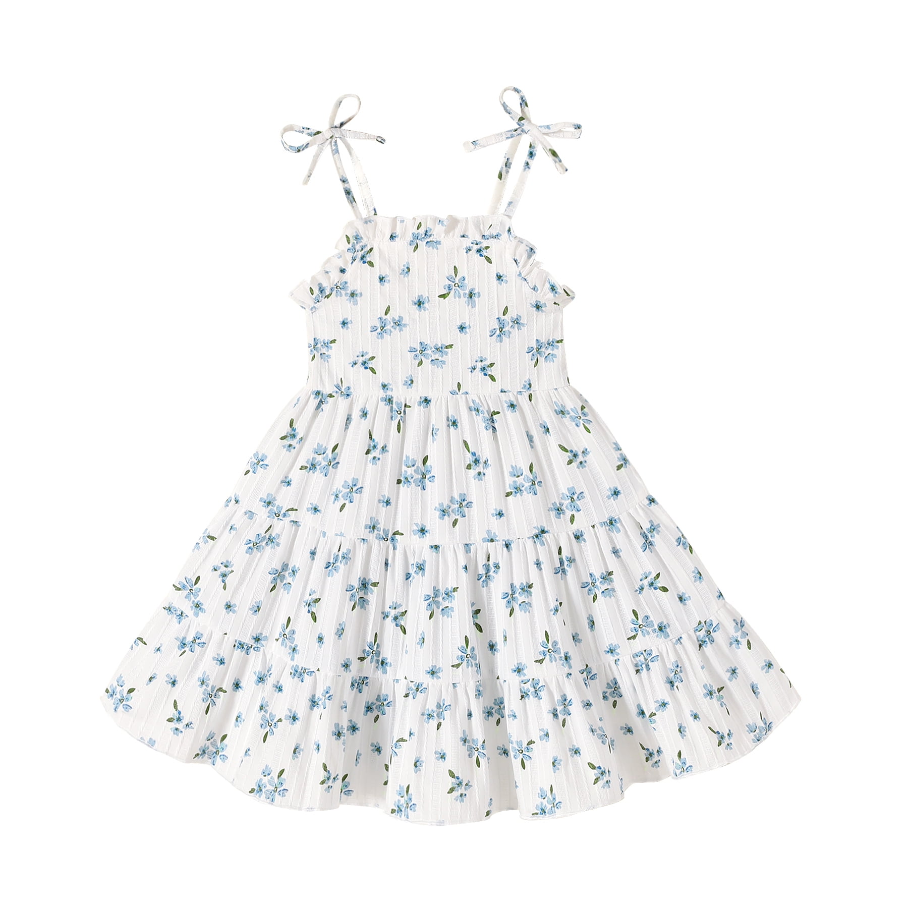 Younger Tree Baby Girl Dress Kid Sleeveless Sling Princess Beach Dresses Summer Clothes for 2-3T