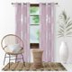 thumbnail image 2 of Deconovo Cortinas opacas con diseño floral en color rosa lavanda de 42 x 84 pulgadas con aislamiento térmico., 2 of 7