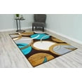 thumbnail image 6 of Premium Hand Carved Abstract Modern Rug Contemporary Colorful Thick Carpet Design 1062 (5'2"x7'5",Mocha), 6 of 6