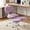 Violet, variant on ADHD Criss Cross Desk Chair with Faux Rabbit Fur, Wheels, Adjustable Stool & Lumbar Support – Meditation Chair for Fidgety Sitters, Violet