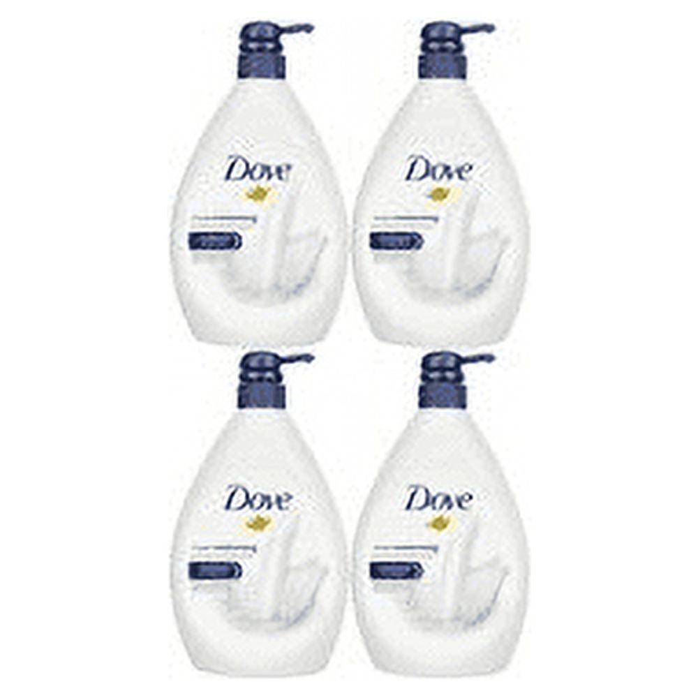 Dove Triple Moisturizing Body Wash, 33.8 Ounce / 1 Liter (Pack of 4) International Version