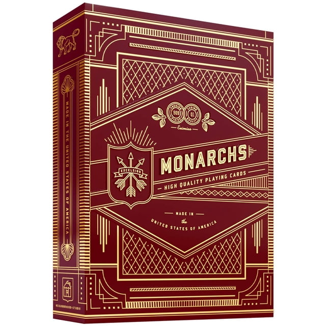Baraja de cartas theory11 Monarch Roja, edición de coleccionista para póker