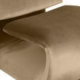 thumbnail image 5 of Meridian Furniture Nouveau Beige Velvet Accent Chair, 5 of 10