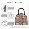 thumbnail image 4 of Haiem Tropical Fruit Printed Lunch Bag Women, Lunch Box Lunch Bag for Women, Small Leakproof Cute Lunch Tote Large Capacity Reusable Insulated Cooler Lunch Container, 4 of 6