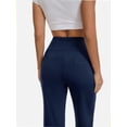 thumbnail image 3 of High Waisted Elastic Wide Leg Yoga Pants for Women with Pockets Casual Sportswear Pants, 3 of 5