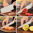 thumbnail image 4 of Kitchen Knife Set, 8 Pieces Khaki Sharp Chef Knife Set with Block, Knife Block Set with Diamond Non-Stick Knife Blade, Stainless Steel Cooking Knives Suitable for Home Restaurant Apartment (Khaki), 4 of 7