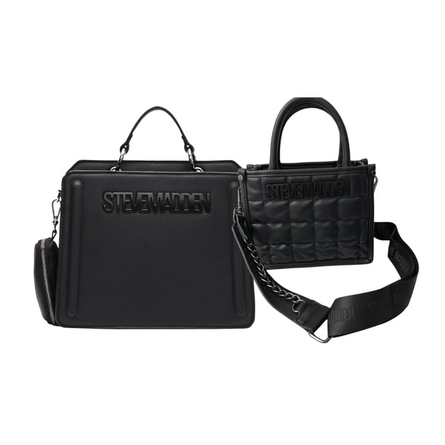Combo de 2 Bolsas prara Dama Steve Madden Bevelyn & Biniko Black