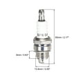 thumbnail image 2 of Uxcell BPM6A Spark Plug for Generator Lawnmower Tractor Mini Bike, 2Pack, 2 of 5