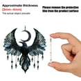 thumbnail image 4 of 2D Acrylic Gothic Moon Hanging Decor Mystical Crow With Moon & Beads Indoor Outdoor Window Wall Art For Gothic & Bird Enthusiasts, Art Garden Decor Unique Gift for Mom Grandma Women, 4 of 8