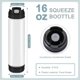 thumbnail image 4 of 18 Exprimibles para Condimentos de 16 Onzas, Botella Exprimible de Plástico Invertida para Salsas, Dispensador de Válvula Grande con Punta Recargable, 4 of 5
