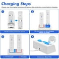 thumbnail image 7 of Charging Dock Station for Wii/Wii U, Charger Stand for Wii Remote with 2 Rechargeable Battery & Charging Cord-White, 7 of 7