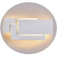 thumbnail image 1 of Aplique de pared para interior, moderno aplique LED blanco de 24 W, IP20, no regulable, diseño de aluminio, iluminación decorativa para dormitorio, pasillo, sala de estar, oficina, blanco cálido, 1 of 7