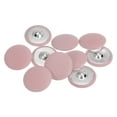 thumbnail image 1 of Unique Bargains 10pcs 48L Fabric Cloth Covered Button 30mm Round Metal Shank Sewing Buttons for Suits Dress Blouses, Pink, 1 of 5