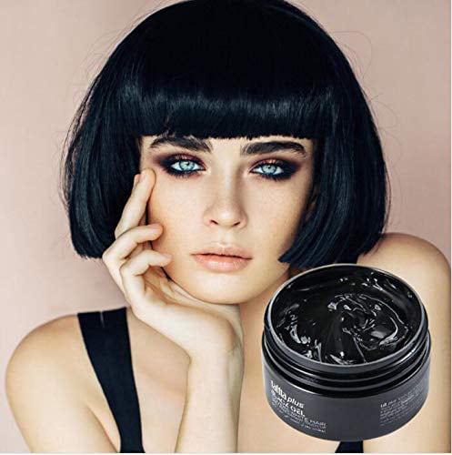 Temporary Black Hair Wax, YHMWAX 4.23oz Instant Hairstyle Mud Cream,  Natural Hair Coloring Wax Material Disposable Hair Styling Clays Ash for  Cosplay,Party,Masquerade, Halloween.etc (Black - Walmart.com
