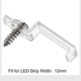 Uxcell LED Strip Mounting Brackets, Fixing Clips with Screws for 0.47 ...