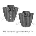thumbnail image 2 of Stripe Pattern Collar Stylish Layering Comfortable Collar Versatiles Collar Suitable for Various Occasion, 2 of 4