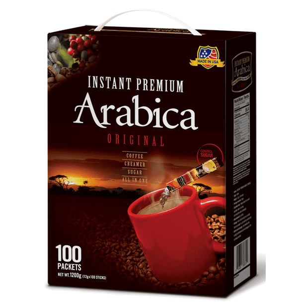 Cafe Mazel Arabica Original 3 in 1 Instant Coffee Mix 100 Sticks