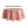 thumbnail image 3 of Clearance Christmas Tree Tablecloth Red Tablecloth Round Tablecloth Avoid Fouling Tablecloth Holiday Gift Dusts Cloth Holiday Essential Xmas Gift, 3 of 6