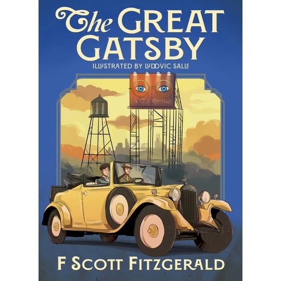 Arcturus Illustrated Classics The Great Gatsby: Illustrated by Ludovic Salle, (Hardcover)
