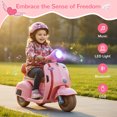 thumbnail image 4 of TLSUNNY Kids 6V Ride-On Motorcycle, with LED Headlight & Music, Battery Powered Toddler Motorcycle, for Toddlers Ages 3+, 4 of 9