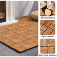 thumbnail image 4 of Yaheetech Set of 27 Interlocking Wood Flooring Tiles for Garden, Wood, 4 of 8