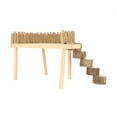 Hamster Climbing Platform Natural Wood Stable Multifunctional Hamster