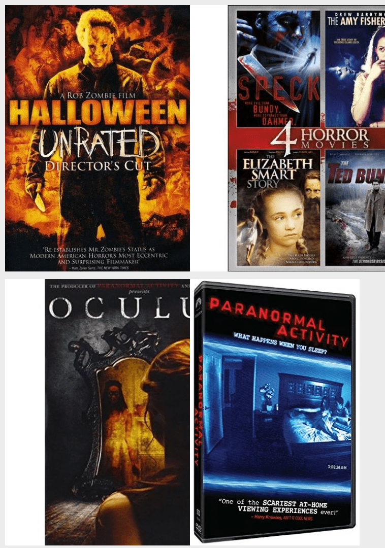 Horror 4 Pack DVD Bundle: Halloween Unrated Directors Cut, 4-Movie ...