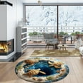 thumbnail image 5 of Oliegs Blanket Version And 3D Carpet Soft And Durable Fabric Holiday Floor Slip Round Carpet For The, 5 of 5