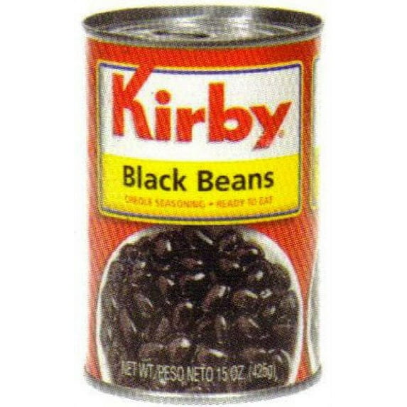 Goya Foods Kirby Black Beans, 15-Ounce (Pack of 24)