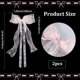 thumbnail image 2 of 2 broches de cinta de 18,5 x 7,3 pulgadas con encaje de plástico rosa claro con perla, lazos para alzapaños, cortinas, bolsos, telas para el pelo, decoración para fiestas en el hogar., 2 of 9