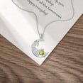 thumbnail image 3 of SOULMEET Turtle Birthstone Necklace Ocean Turtle Pendant Necklace Jewelry Gift for Her Women, 3 of 10