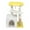 White & Yellow, variant on IVV Compact 26.7-Inch Cat Tree with Sisal Scratching Post, Cozy Cat Condo, Plush Top Perch and Play Ball, Multi-Level Activity Tower (Green & Yellow)