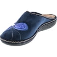 thumbnail image 3 of SC Home Collection Womens 13117 Plush Embroidered Cozy House Slippers Made in Europe, 3 of 4