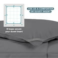 thumbnail image 6 of Bare Home Ultra-Soft 1800 Collection Down Alternative Comforter Duvet Insert - Queen, Gray, 6 of 8