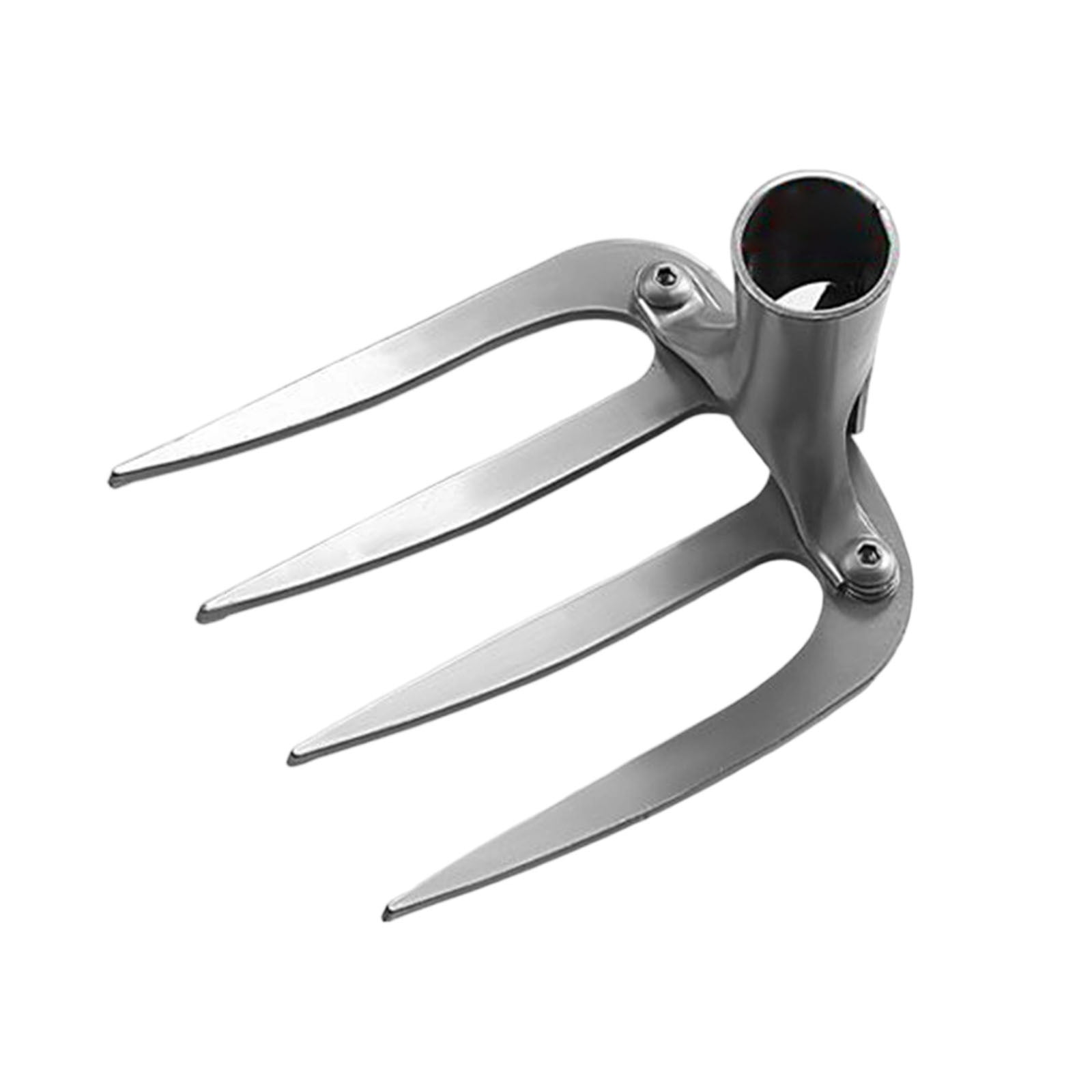 Msgweeeg Garden Hoe Hand Tools Garden Rake Four-tooth All Steel Iron Tillering Nail Thickening Scarifying Vegetable Cultivation Weeding Tools Agricultural Tools