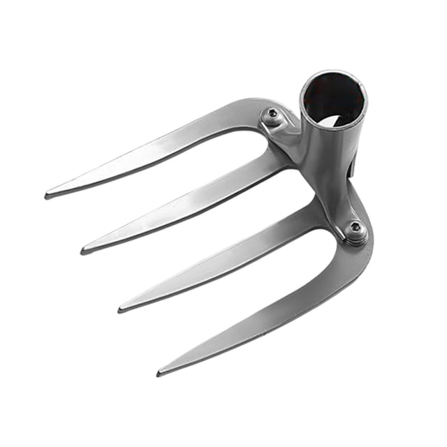 Vwrxbz Garden Rake 4 Tine Steel Rake Heavy Duty Cultivator Tool Soil Loosening Weeding Farming