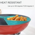 thumbnail image 4 of Paquete de 2 coladores de pala, colador de alimentos, cuchara espumadera de cocina, coladores de pala de drenaje de cocina resistentes al calor, colador y tamiz ranurado para el hogar con mango para, 4 of 7