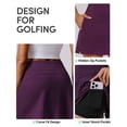 thumbnail image 5 of Pinspark Golf Skirts for Women Tummy Control Tennis Skorts Skirt with Pockets High Waisted Athletic Skort Pickleball Running Skirt, 5 of 6