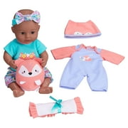 My Sweet Love 12.5" Bedtime Baby Play Set, Brown Eyes, Dark Skin Tone