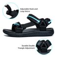 Women's Hiking Sandals Adjustable Hook and Loop Straps Sport Sandal