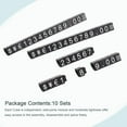thumbnail image 2 of Uxcell Adjustable Mini Cube Price Tag Display Number White on Black,3.8x6.9mm,10 sets, 2 of 5