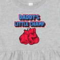 thumbnail image 4 of Inktastic Daddys Little Champ Girls Baby Dress, 4 of 5
