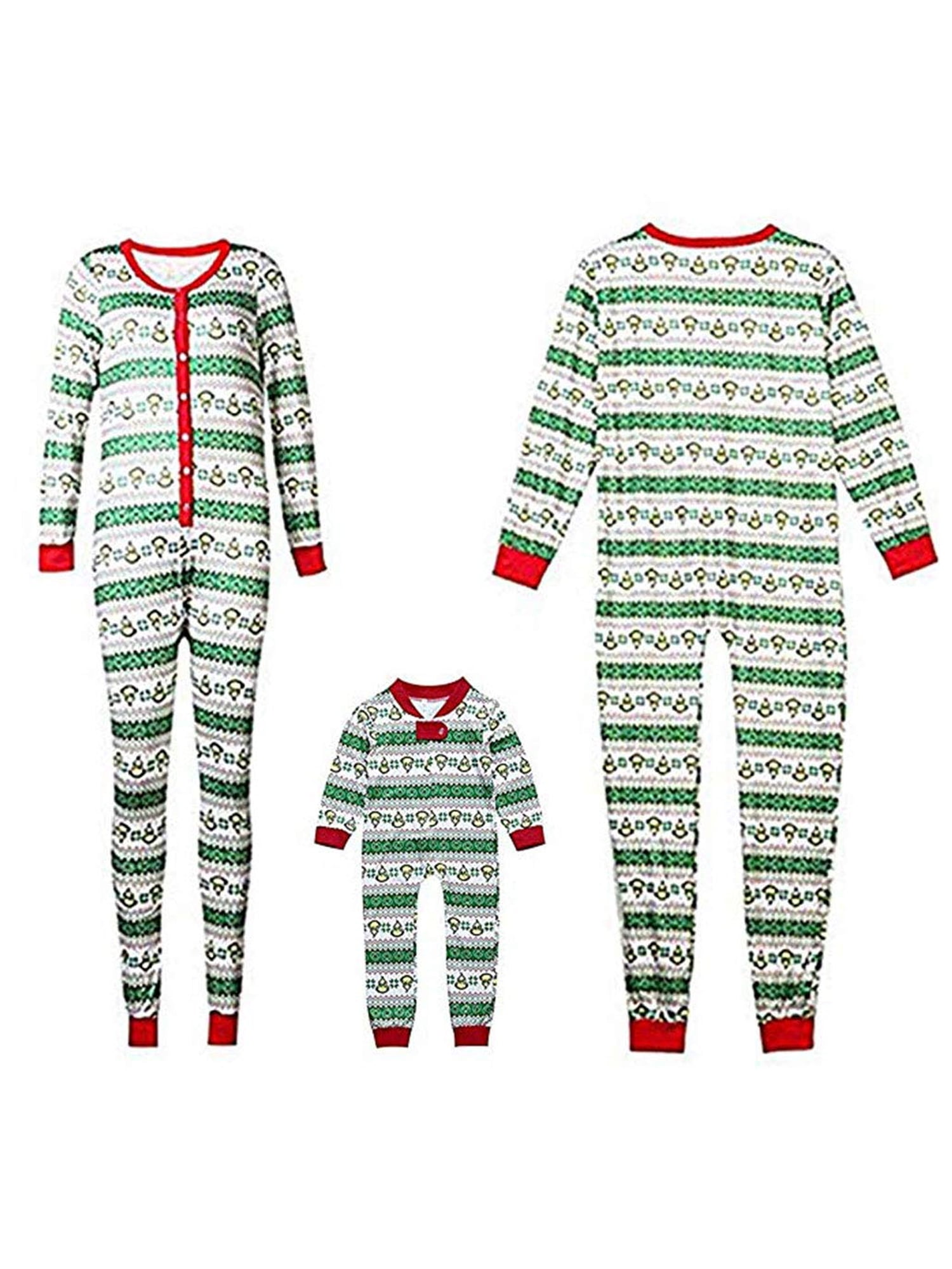 Meijunter Children Boys Girls Christmas Printing Sleepwear Famliy Cotton Pajamas