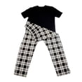 thumbnail image 2 of Pijama George Talla EG con Diseño de Cuadros Negro 2 Piezas, 2 of 4