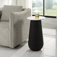 thumbnail image 2 of Uttermost Total Eclipse Marble Accent Table in Matte Black, 2 of 4