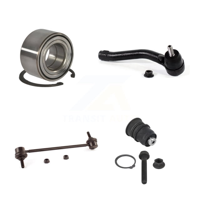 Transit Auto kit de Stabilisation de Roulement de Roue avant Droite (Côté Passager) kit de Liaison de Barre de Oscillation de Suspension Joint Inférieur et Tige de Liaison Extérieure pour Voiture Nissan Micra Versa Note K7T-111350