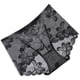 thumbnail image 4 of Bragas de encaje Mujeres Calzoncillos sin costuras huecos sexy Cintura media Levantamiento de cadera Ropa interior transpirable, Negro, XL Inevent AP001201-11B, 4 of 7