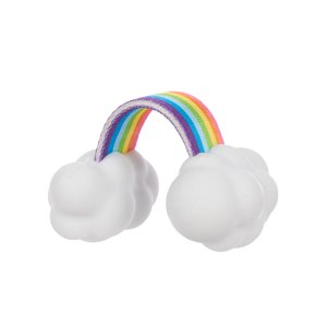 Rainbow Tug Durable Small Dog Toy with Natural Rubber