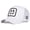 White, variant on Unisex Cartoon Ghost Face Embroidered Baseball Cap Mesh Hat Adjustable Breathable Casual Sun Hat for Outdoor Sports